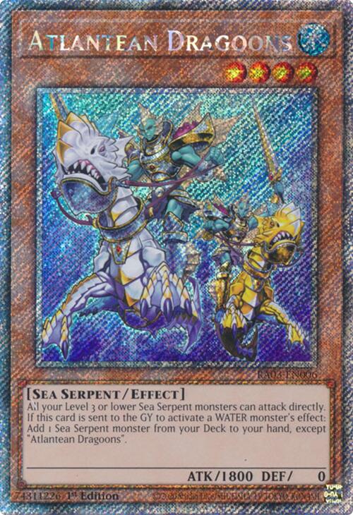 Atlantean Dragoons (Platinum Secret Rare) [RA03-EN006] Platinum Secret Rare | Exor Games New Glasgow