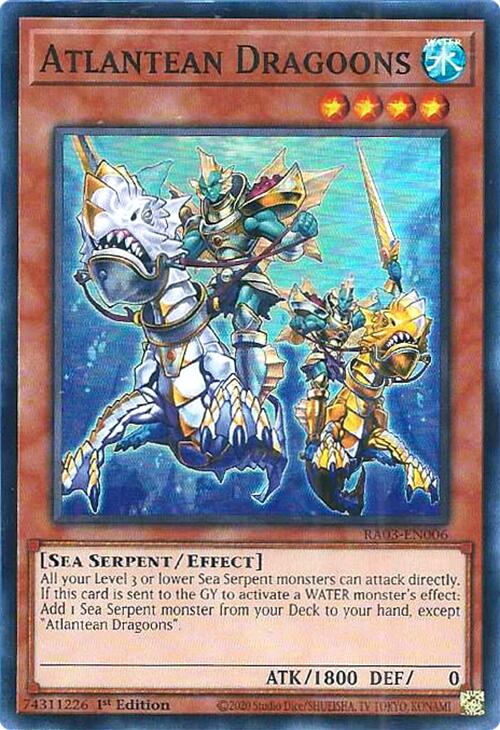 Atlantean Dragoons [RA03-EN006] Super Rare | Exor Games New Glasgow