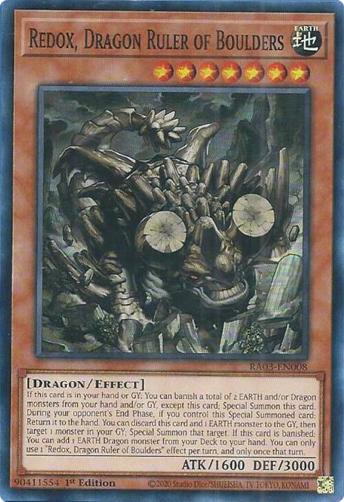 Redox, Dragon Ruler of Boulders [RA03-EN008] Super Rare | Exor Games New Glasgow