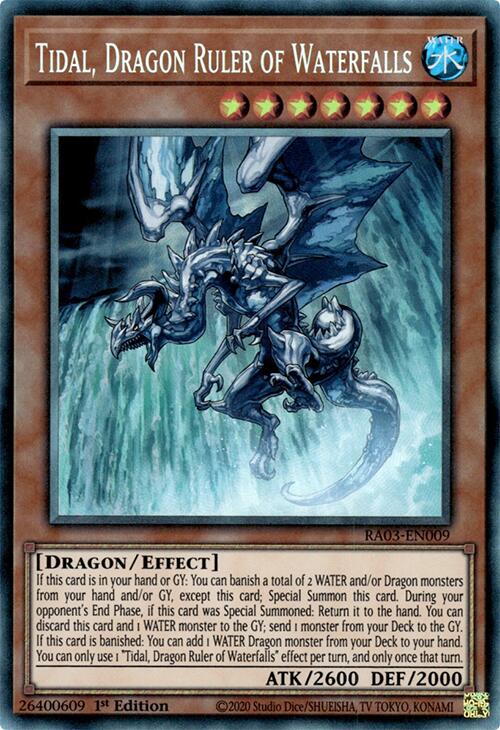 Tidal, Dragon Ruler of Waterfalls (CR) [RA03-EN009] Prismatic Collector's Rare | Exor Games New Glasgow