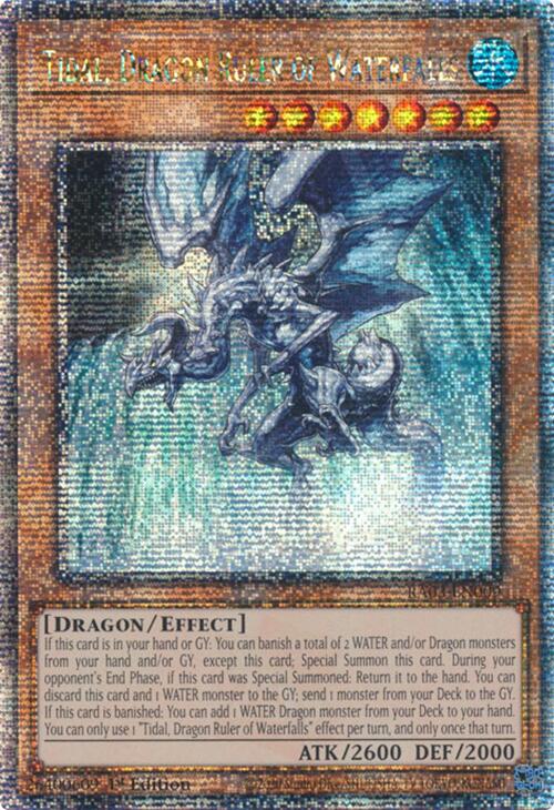 Tidal, Dragon Ruler of Waterfalls (Quarter Century Secret Rare) [RA03-EN009] Quarter Century Secret Rare | Exor Games New Glasgow