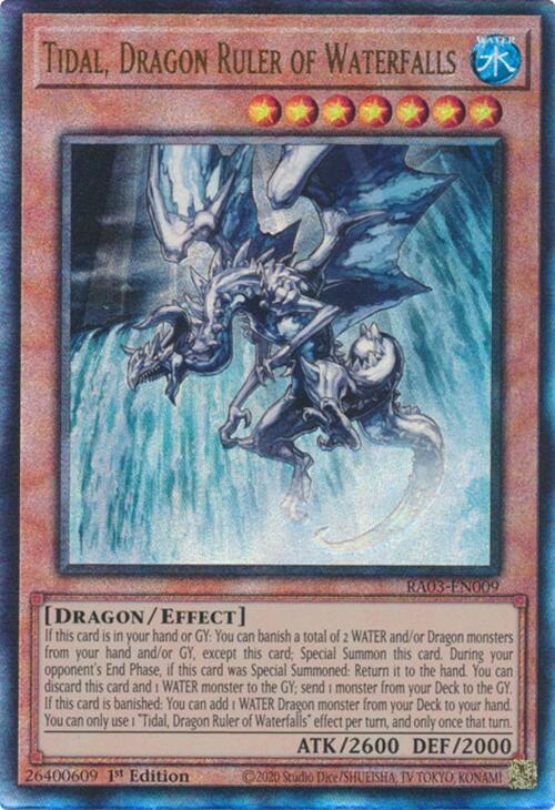 Tidal, Dragon Ruler of Waterfalls (UTR) [RA03-EN009] Prismatic Ultimate Rare | Exor Games New Glasgow