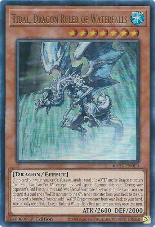 Tidal, Dragon Ruler of Waterfalls (UR) [RA03-EN009] Ultra Rare | Exor Games New Glasgow