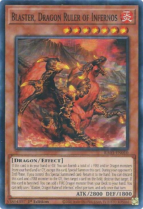 Blaster, Dragon Ruler of Infernos [RA03-EN010] Super Rare | Exor Games New Glasgow