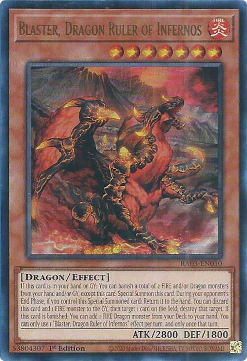 Blaster, Dragon Ruler of Infernos (UR) [RA03-EN010] Ultra Rare | Exor Games New Glasgow