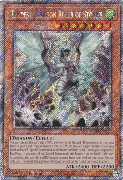 Tempest, Dragon Ruler of Storms (Platinum Secret Rare) [RA03-EN011] Platinum Secret Rare | Exor Games New Glasgow