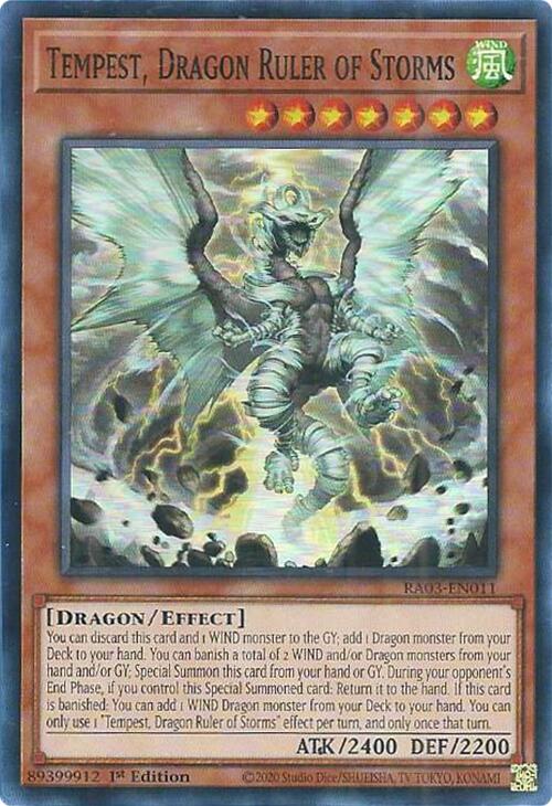 Tempest, Dragon Ruler of Storms [RA03-EN011] Super Rare | Exor Games New Glasgow
