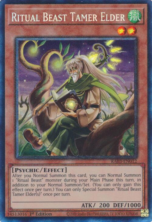 Ritual Beast Tamer Elder (CR) [RA03-EN012] Prismatic Collector's Rare | Exor Games New Glasgow