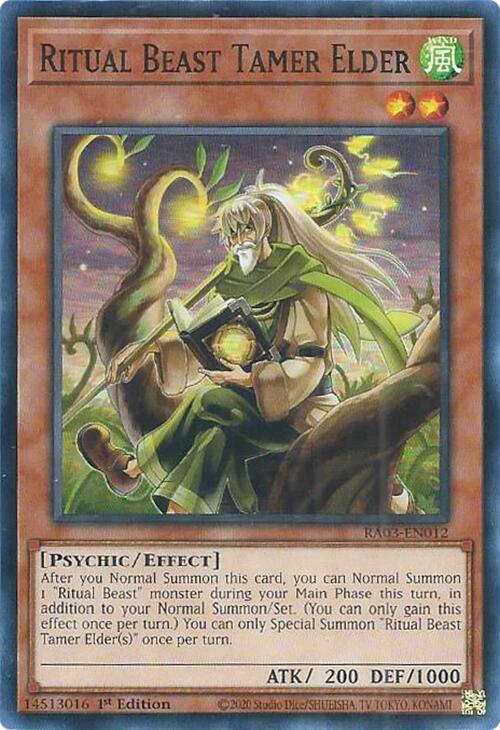 Ritual Beast Tamer Elder [RA03-EN012] Super Rare | Exor Games New Glasgow