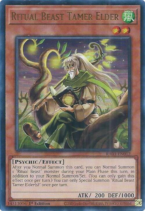 Ritual Beast Tamer Elder (UR) [RA03-EN012] Ultra Rare | Exor Games New Glasgow