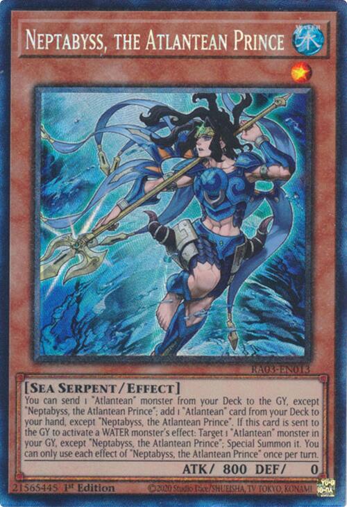 Neptabyss, the Atlantean Prince (CR) [RA03-EN013] Prismatic Collector's Rare | Exor Games New Glasgow