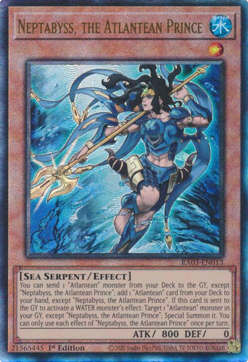 Neptabyss, the Atlantean Prince (UTR) [RA03-EN013] Prismatic Ultimate Rare | Exor Games New Glasgow