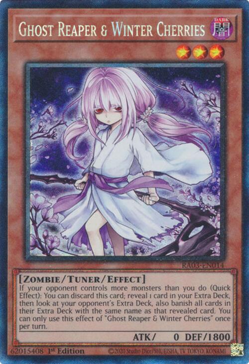 Ghost Reaper & Winter Cherries (Alternate Art) (PCR) [RA03-EN014] Prismatic Collector's Rare | Exor Games New Glasgow