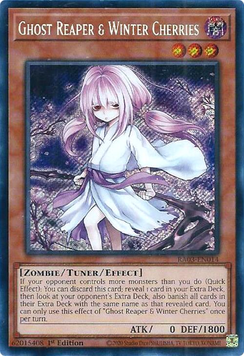 Ghost Reaper & Winter Cherries (Alternate Art) (Secret Rare) [RA03-EN014] Secret Rare | Exor Games New Glasgow