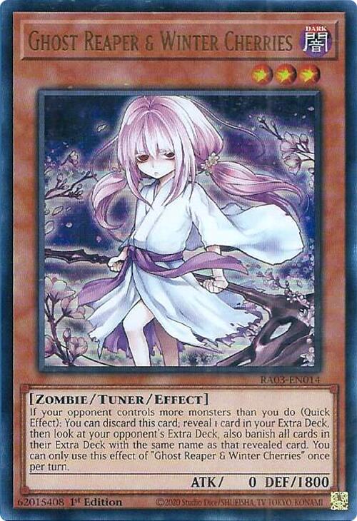 Ghost Reaper & Winter Cherries (Alternate Art) (UR) [RA03-EN014] Ultra Rare | Exor Games New Glasgow