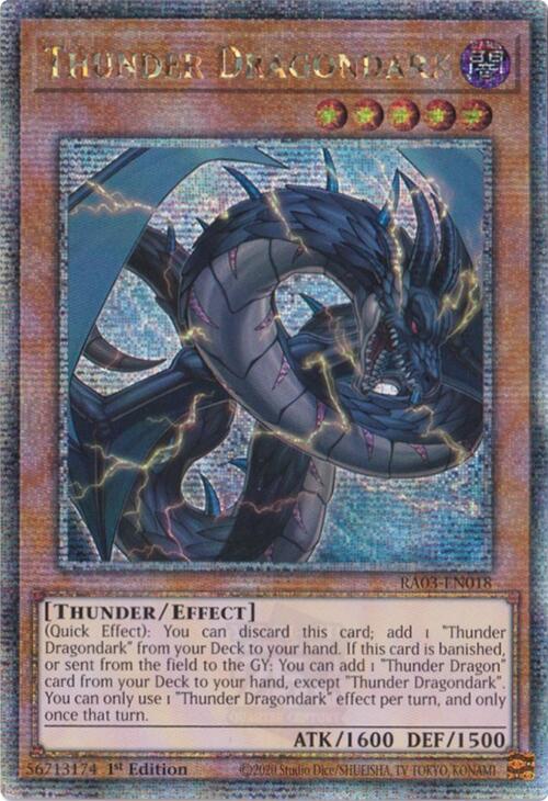 Thunder Dragondark (Quarter Century Secret Rare) [RA03-EN018] Quarter Century Secret Rare | Exor Games New Glasgow
