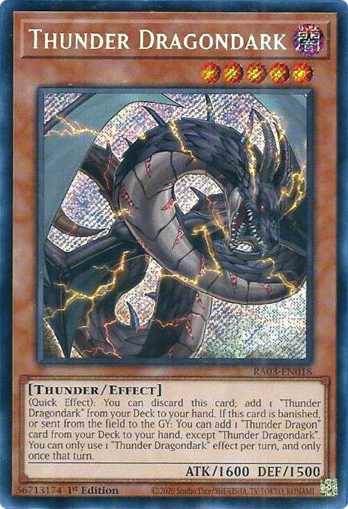 Thunder Dragondark (Secret Rare) [RA03-EN018] Secret Rare | Exor Games New Glasgow