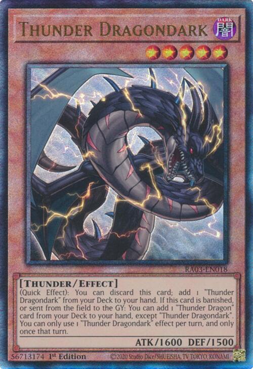 Thunder Dragondark (UTR) [RA03-EN018] Prismatic Ultimate Rare | Exor Games New Glasgow