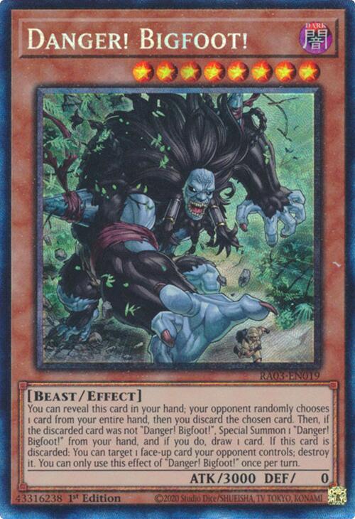 Danger! Bigfoot! (CR) [RA03-EN019] Prismatic Collector's Rare | Exor Games New Glasgow