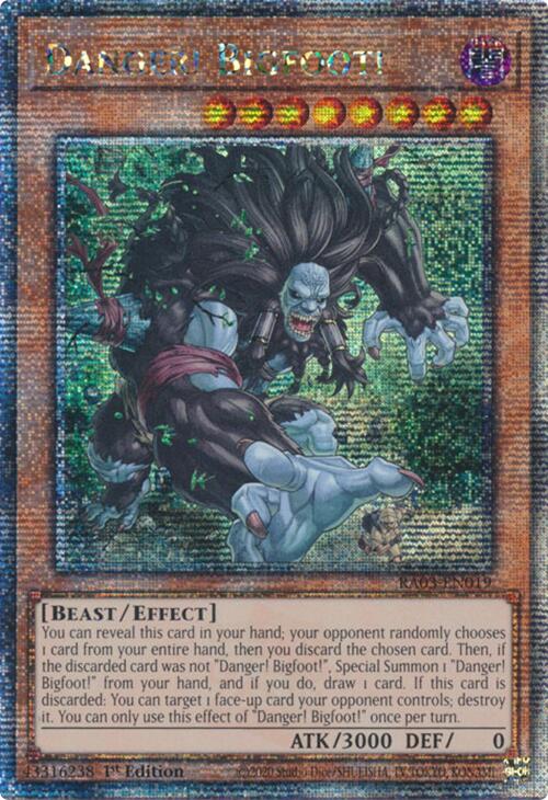 Danger! Bigfoot! (Quarter Century Secret Rare) [RA03-EN019] Quarter Century Secret Rare | Exor Games New Glasgow