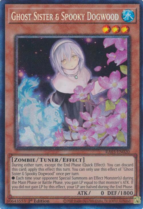 Ghost Sister & Spooky Dogwood (Alternate Art) (CR) [RA03-EN020] Prismatic Collector's Rare | Exor Games New Glasgow