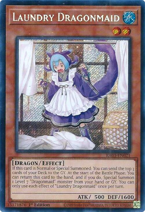 Laundry Dragonmaid (Secret Rare) [RA03-EN021] Secret Rare | Exor Games New Glasgow