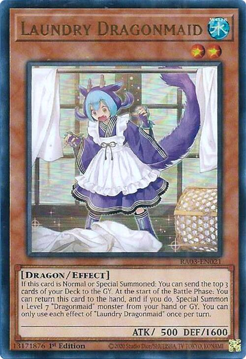 Laundry Dragonmaid (UR) [RA03-EN021] Ultra Rare | Exor Games New Glasgow