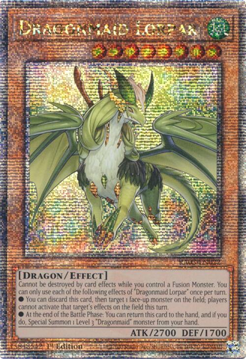 Dragonmaid Lorpar (Quarter Century Secret Rare) [RA03-EN022] Quarter Century Secret Rare | Exor Games New Glasgow