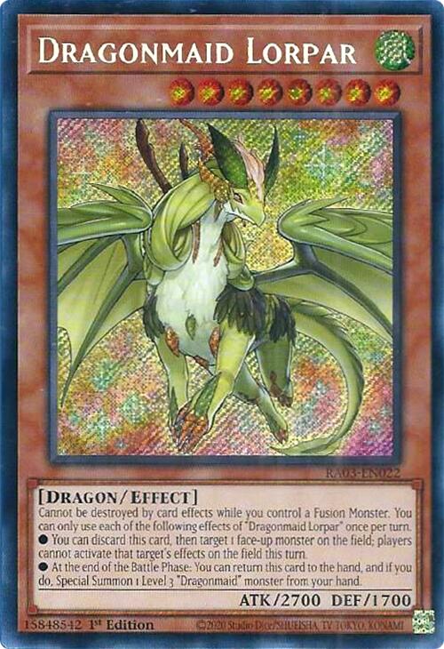 Dragonmaid Lorpar (Secret Rare) [RA03-EN022] Secret Rare | Exor Games New Glasgow