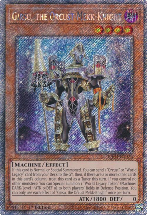 Girsu, the Orcust Mekk-Knight (Platinum Secret Rare) [RA03-EN026] Platinum Secret Rare | Exor Games New Glasgow