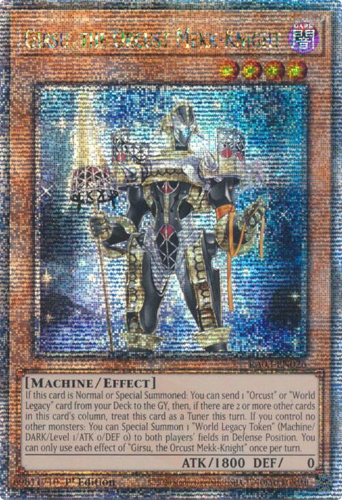 Girsu, the Orcust Mekk-Knight (Quarter Century Secret Rare) [RA03-EN026] Quarter Century Secret Rare | Exor Games New Glasgow