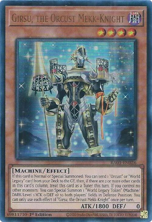 Girsu, the Orcust Mekk-Knight (UR) [RA03-EN026] Ultra Rare | Exor Games New Glasgow