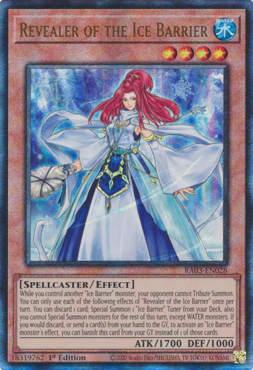 Revealer of the Ice Barrier (UTR) [RA03-EN028] Prismatic Ultimate Rare | Exor Games New Glasgow