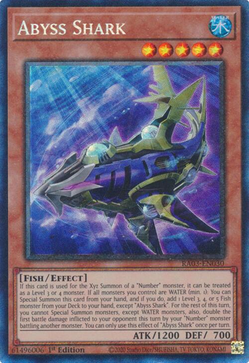 Abyss Shark (CR) [RA03-EN030] Prismatic Collector's Rare | Exor Games New Glasgow