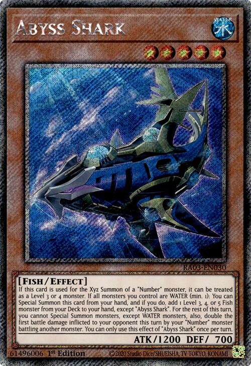 Abyss Shark (Platinum Secret Rare) [RA03-EN030] Platinum Secret Rare | Exor Games New Glasgow