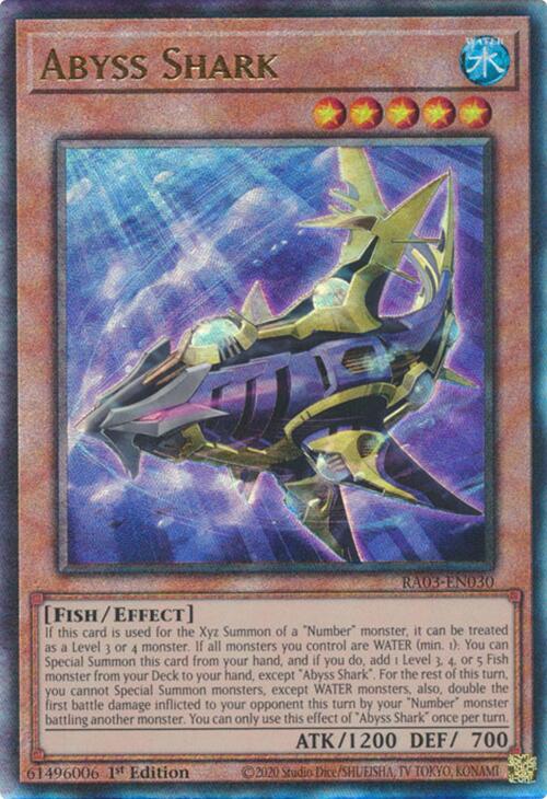 Abyss Shark (UTR) [RA03-EN030] Prismatic Ultimate Rare | Exor Games New Glasgow