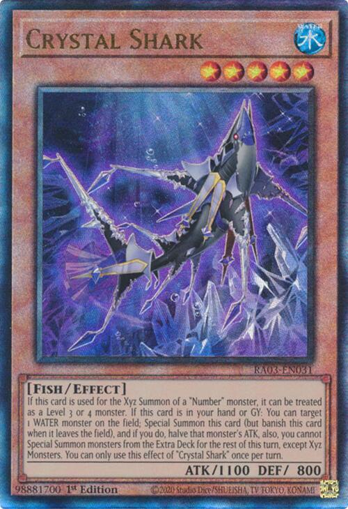 Crystal Shark (UTR) [RA03-EN031] Prismatic Ultimate Rare | Exor Games New Glasgow