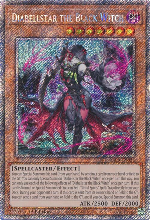 Diabellstar the Black Witch (Platinum Secret Rare) [RA03-EN032] Platinum Secret Rare | Exor Games New Glasgow