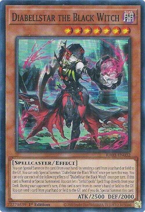 Diabellstar the Black Witch [RA03-EN032] Super Rare | Exor Games New Glasgow