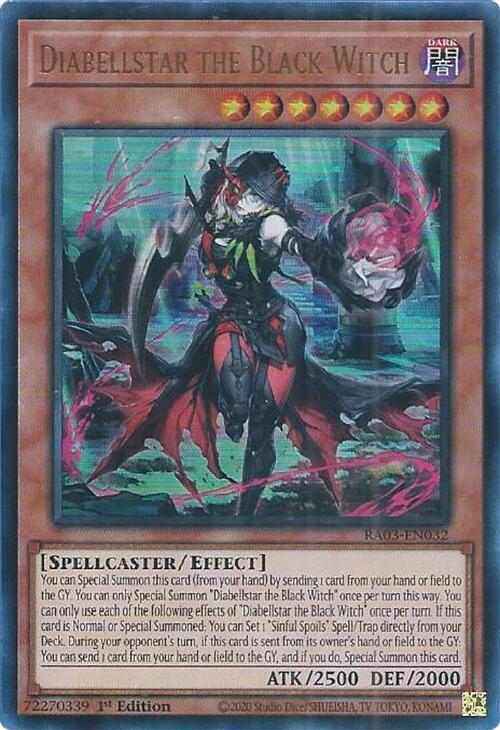 Diabellstar the Black Witch (UR) [RA03-EN032] Ultra Rare | Exor Games New Glasgow