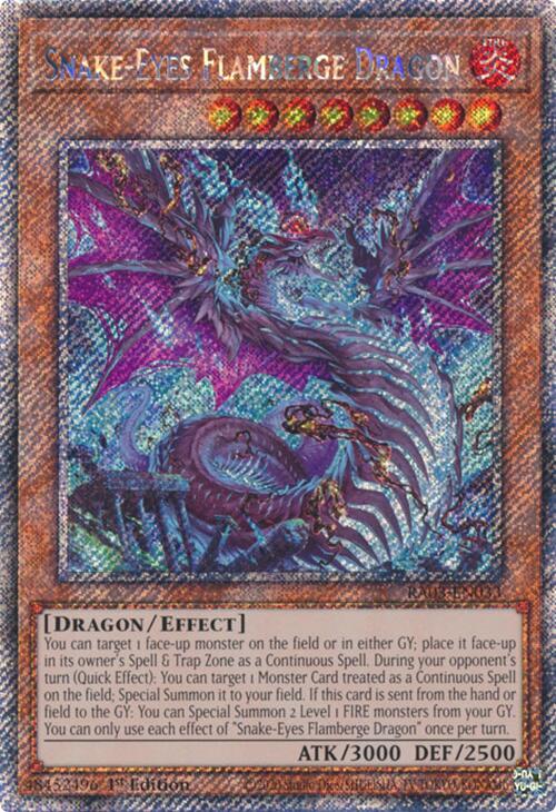 Snake-Eyes Flamberge Dragon (Platinum Secret Rare) [RA03-EN033] Platinum Secret Rare | Exor Games New Glasgow