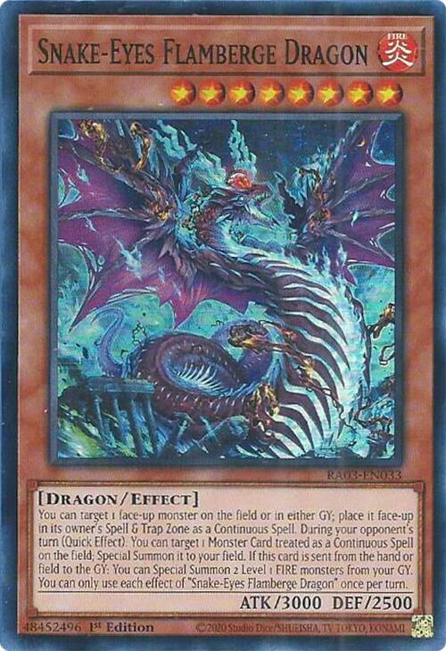 Snake-Eyes Flamberge Dragon [RA03-EN033] Super Rare | Exor Games New Glasgow