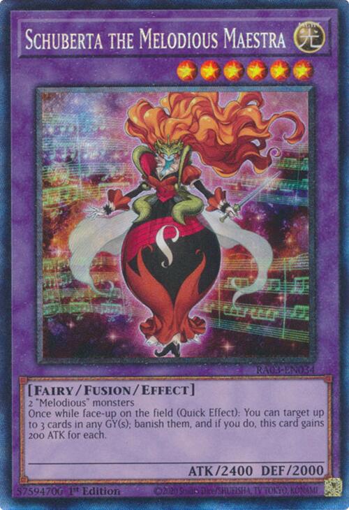 Schuberta the Melodious Maestra (CR) [RA03-EN034] Prismatic Collector's Rare | Exor Games New Glasgow