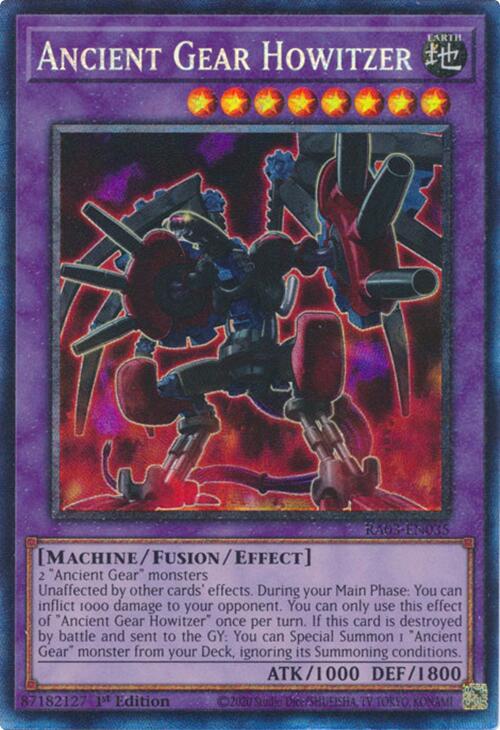 Ancient Gear Howitzer (CR) [RA03-EN035] Prismatic Collector's Rare | Exor Games New Glasgow