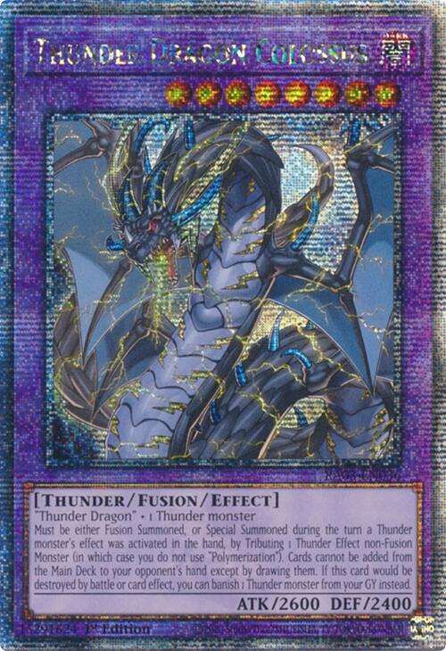 Thunder Dragon Colossus (Quarter Century Secret Rare) [RA03-EN036] Quarter Century Secret Rare | Exor Games New Glasgow