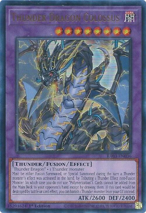 Thunder Dragon Colossus (UR) [RA03-EN036] Ultra Rare | Exor Games New Glasgow