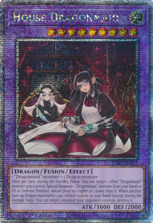 House Dragonmaid (Alternate Art) (Quarter Century Secret Rare) [RA03-EN037] Quarter Century Secret Rare | Exor Games New Glasgow