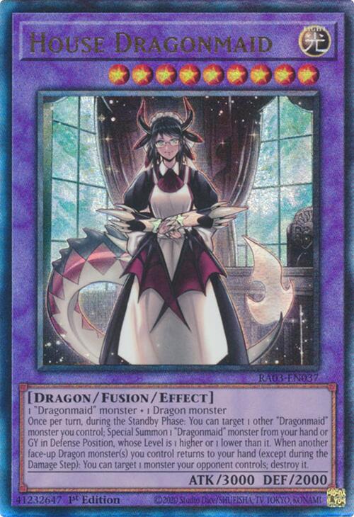 House Dragonmaid (UTR) [RA03-EN037] Prismatic Ultimate Rare | Exor Games New Glasgow