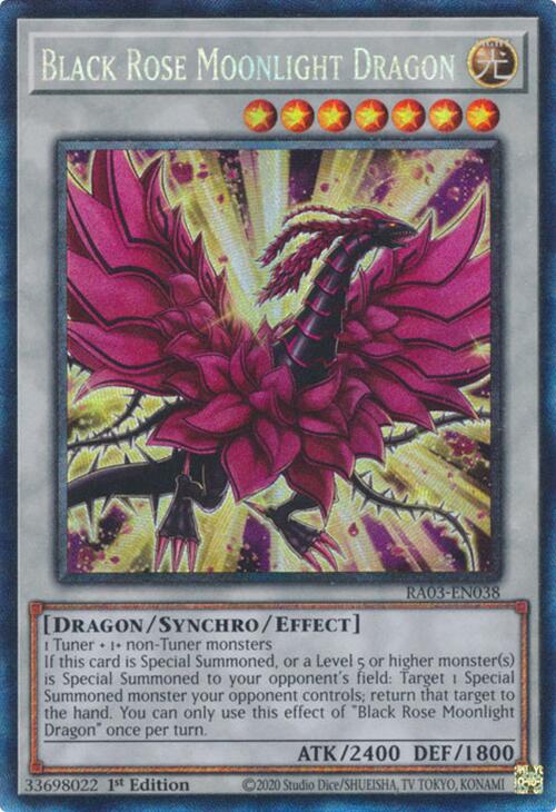 Black Rose Moonlight Dragon (CR) [RA03-EN038] Prismatic Collector's Rare | Exor Games New Glasgow