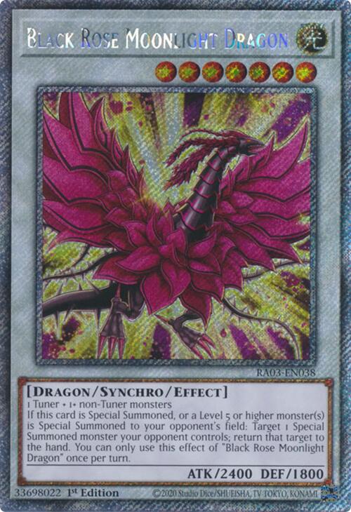 Black Rose Moonlight Dragon (Platinum Secret Rare) [RA03-EN038] Platinum Secret Rare | Exor Games New Glasgow